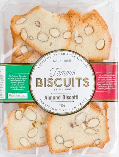 Famous Biscuits Almond Biscotti