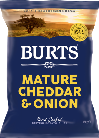 Burts Mature Cheddar & Onion 
