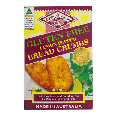KAK Gluten Free Bread Crumbs Lemon & Pepper