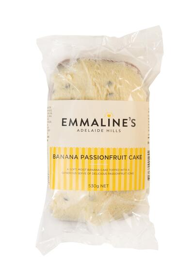 Emmalines Banana & Passionfruit Cake