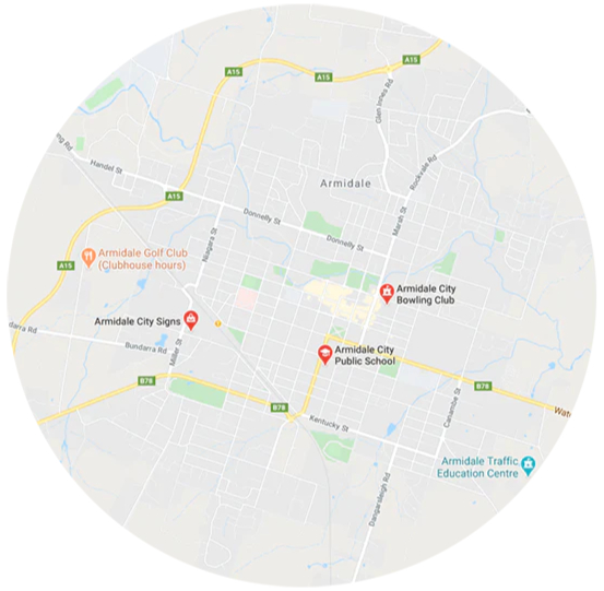 Armidale Market Fresh - Delivery Area Map