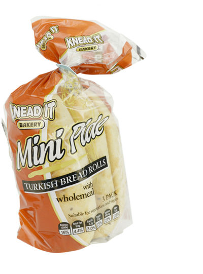 Turkish Bread Pide Wholemeal Large Long